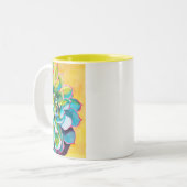 Wasserfarbenprächtig botanisch zweifarbige tasse (Vorderseite Links)