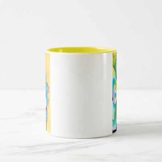 Wasserfarbenprächtig botanisch zweifarbige tasse (Mittel)