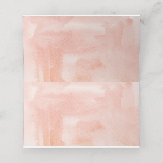 Wasserfarbenprächtige Hochzeit Platzkarte (Innenseite Aufgefaltet)