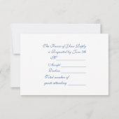 Wasserfarbenprächtige Hochzeit RSVP Karte (Rückseite)