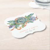 Wasserfarbenprächtige Hochzeit Untersetzer (angewinkelt)