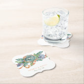 Wasserfarbenprächtige Hochzeit Untersetzer (Vor Ort)