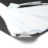 Wasserfarbenprächtige Hochzeitskhalkboard | BRAUTP Poster (Ecke)