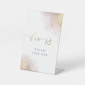 Wasserfarbenprägung begünstigt das Podest-Zeichen Sockelschild (Vorderseite)