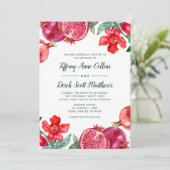 Wasserfarbenprägung Einladung (Stehend Vorderseite)