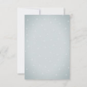 Wasserfarbenprägung Grüne Rose Probe Abendessen Einladung (Rückseite)