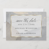 Wasserfarbenpräparat auf Granitsteinseite Einladung (Vorderseite)