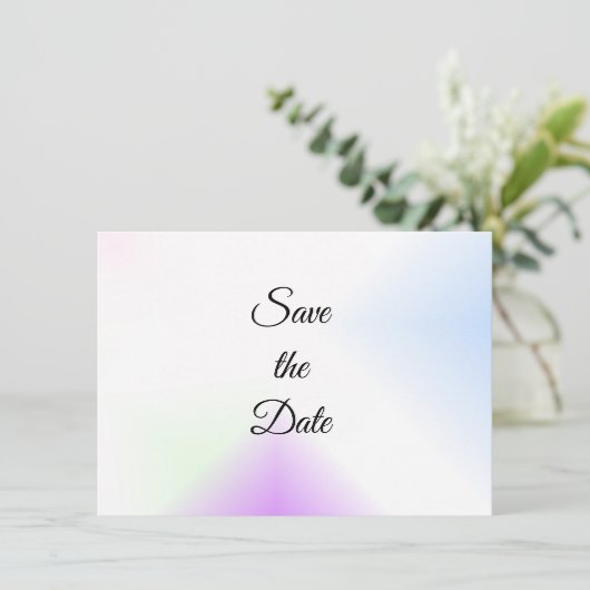 Wasserfarbenpräparat Save the Date (Stehend Vorderseite)