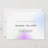 Wasserfarbenpräparat Save the Date (Rückseite)