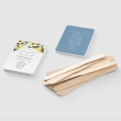 Wasserfarbenpräparate Hochzeitsprogramme Dusty Blu Fächer (Non-assembled)