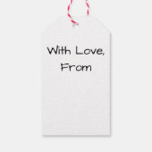 Wasserfarbenprotea auf dem weißen Tag Geschenkanhänger (Rückseite)