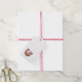 Wasserfarbenprotea auf dem weißen Tag Geschenkanhänger (Mit Garn)