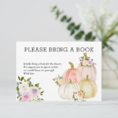 Wasserfarbenpumpen für ein Buch | Babydusche Einladung (Stehend Vorderseite)