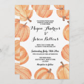 Wasserfarbenpumpen für Hochzeitspumpen Einladung (Vorne/Hinten)