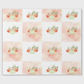 Wasserfarbenpumpen Geschenkpapier (Flach)