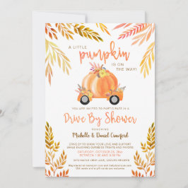 Wasserfarbenpumpenantrieb fallen durch Babydusche Einladung