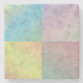 Wasserfarbenquadrate der geometrischen Kunst - far Steinuntersetzer (Vorderseite)