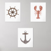 Wasserfarbenraderanker Bilderwand Sets (Vorderseite)
