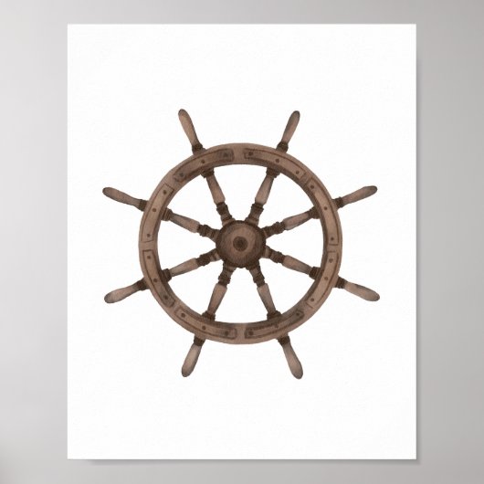 Wasserfarbenraderdekor Poster (Vorne)