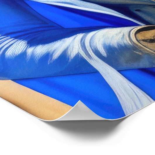 Wasserfarbenraffiniertes Modell der männlichen Mod Poster (Ecke)