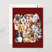 Wasserfarbenrassen Postkarte (Vorne/Hinten)