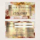 Wasserfarbenreferenz für braunen Glitzer (Vorne & Hinten)