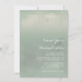 Wasserfarbenreflektionen Hochzeitssage ID774 Einladung (Vorderseite)