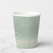 Wasserfarbenreflektionen Hochzeitssage ID774 Pappbecher (Rechts)