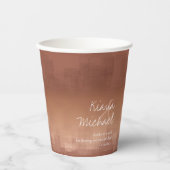 Wasserfarbenreflektionen Hochzeitszange ID774 Pappbecher (Vorderseite)