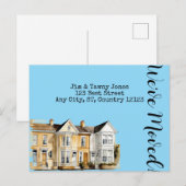 Wasserfarbenreihe der Zuhause Postkarte (Vorne/Hinten)