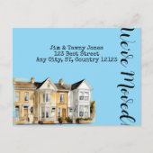 Wasserfarbenreihe der Zuhause Postkarte (Vorderseite)