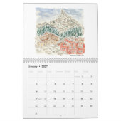 Wasserfarbenreise Kalender (Jan 2027)