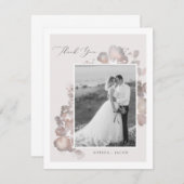 Wasserfarbenromane Dankeschön Karte (Vorne/Hinten)