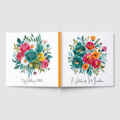 Wasserfarbenromanische Hochzeit Gästebuch (Voll)