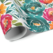 Wasserfarbenromantik: Eine farbenfrohe Hochzeit Geschenkpapier (Rolleneckpunkt)