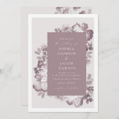 Wasserfarbenromantik Einladung (Vorne/Hinten)