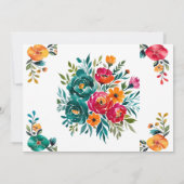 Wasserfarbenromantische Probe Abendessen Einladung (Rückseite)