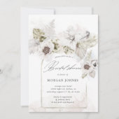 Wasserfarbenromantisches Brautparty mit Blumenmoti Einladung (Vorderseite)
