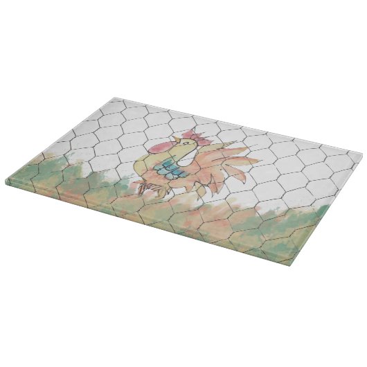 Wasserfarbenrooster Schneidebrett (Ecke)