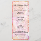 Wasserfarbenrosa Blumenzehen Programm (Rückseite)