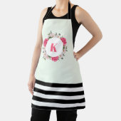 Wasserfarbenrosa und weißer Rosenkreislauf Schürze (InSitu)