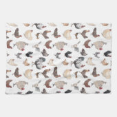 Wasserfarbenroster und Hühner Geschirrtuch (Horizontal)