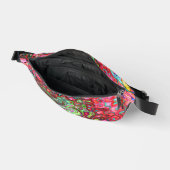 Wasserfarbenroter Groovy Abstrakt Retro Liquid Swi Bauchtasche (Offen)