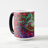 Wasserfarbenroter Groovy Abstrakt Retro Liquid Swi Verwandlungstasse (Vorderseite Links)