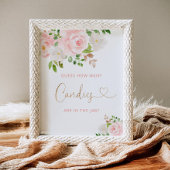 Wasserfarbenrötung erraten, wie viele Bonbons Poster