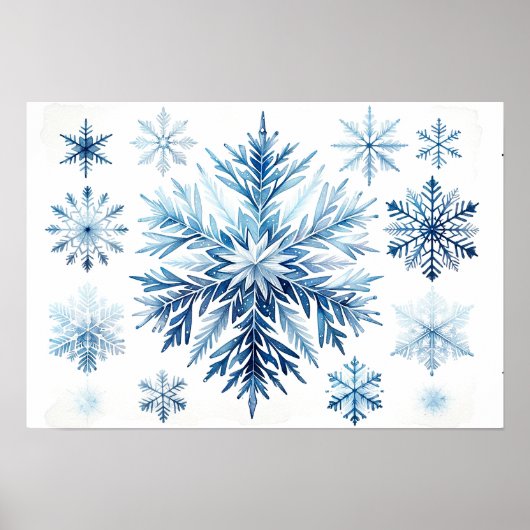 Wasserfarbensammlung Poster (Vorne)