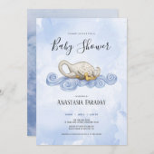 Wasserfarbensammlung Swan Einladung (Vorne/Hinten)