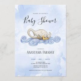 Wasserfarbensammlung Swan Einladung