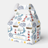 Wasserfarbenschiff, Sailor Whale Sea Babydusche Geschenkschachtel (Vorderseite)