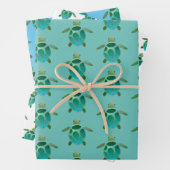 Wasserfarbenschildkröten Geschenk Welpen Geschenkpapier Set (Beispiel)